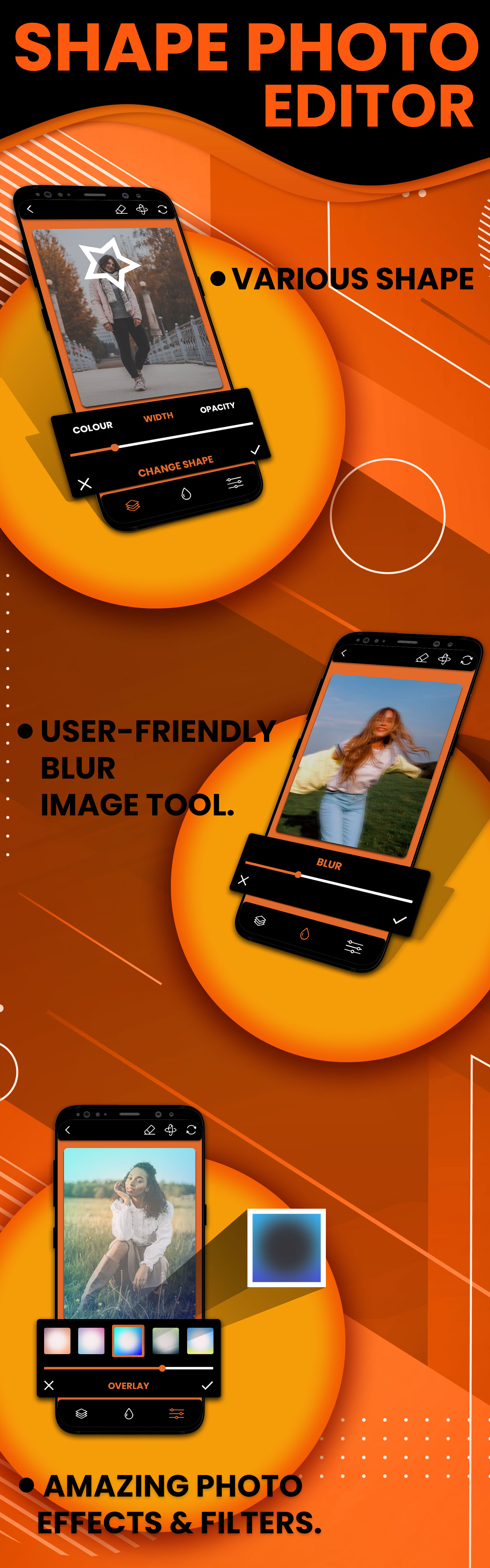 PIP Shape Photo Editor - 3D Shape Pictures Art - Shape Overlay Photo Editor App - Insta Photo Effect